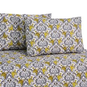 Draps de lit imprimés de luxe, colorés, pour usage quotidien, 100% coton, doux, avec logo personnalisé, 300 fils, résistants à l'eau, biologiques, pour usage domestique - Product Image 3