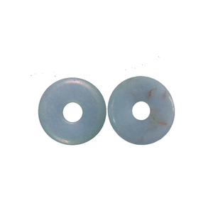 Donuts en Cristal Naturel, Pierre de Cristal Angelite, Gemme Donut, Pierre de Cristal, Pierres Gemmes Reiki, Donuts de Guérison, Agate - Product Image 3