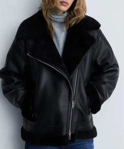 2026 New Women's High Quality Genuine Sheep Leather Windproof Coat Genuine Sheepskin Jacket Moto & Biker Style - Product Image 5