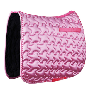Tapis de selle d'équitation western de haute qualité pour le saut d'obstacles, doublure polaire, sangle de selle, service OEM personnalisé, matériau en laine - Product Image 1