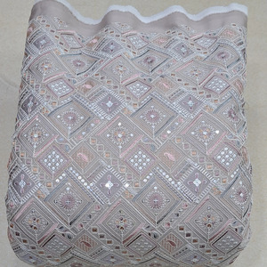 Coding Embroidery Fabric <b>Sequin</b> Fabric Lace Fabric For Abaya <b>Kaftan</b> Fashion Garment Wholesale Export Buyer Sourcing World Supply - Product Image 4