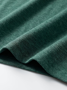 Men's Slim Fit Short Sleeve Knitted T-Shirt Solid Color Casual Anti-Wrinkle Spandex/Cotton Customizable Green Summer 200 Grams - Product Image 6