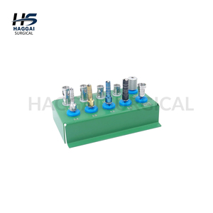 Kit de forets dentaires en acier inoxydable avec bloc de rangement gratuit, ensemble de forets pour implants, scie manuelle, instrument passivé à la rouille, certifié CE - Product Image 3