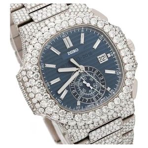 Luxury High Quality Hip Hop Iced Out <b>Mechanical</b> <b>Watch</b> for Men Custom Moissanite Stainless Steel Birthday Gift <b>Watch</b> - Product Image 2