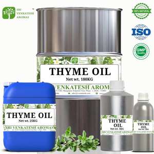 Huile essentielle de thym vulgaire biologique, distillée à la vapeur, certifiée biologique, qualité thérapeutique, 100% pure, thymol - Product Image 2