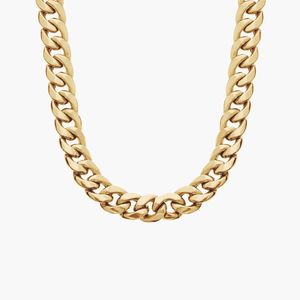 Cadena Cubana de Lujo de 22 Pulgadas en Oro Amarillo de 9K para Bodas y Fiestas - Product Image 2