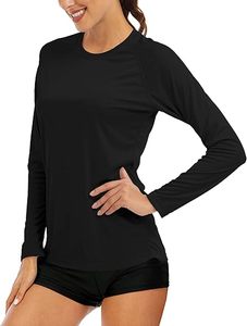 Camiseta de Compresión de Manga Larga para Mujer, Diseño Personalizado de Fábrica, Poliéster, para Entrenamiento de Jiu Jitsu Brasileño (BJJ), Protección UPF50+ - Product Image 1