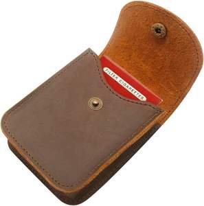 Étui de rangement personnalisé en cuir pour jeu de cartes, pochette en cuir pour un seul jeu de cartes, pour poker et bridge - Product Image 1