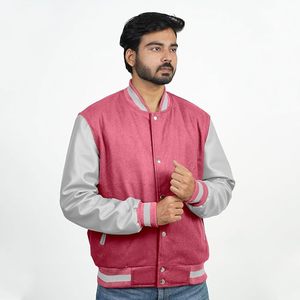 Chaqueta Varsity Profesional para Hombre con Bordado Personalizado y Construcción Resistente Tipo Bomber - Product Image 3
