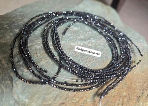 Cuentas facetadas redondas de moissanita negra de 2 mm a 2,50 mm - 120 pulgadas, cuentas hechas a mano al por mayor para la fabricación de joyería - Product Image 6