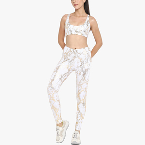 Conjunto de Yoga Reversible Personalizado para Mujer, Talla Grande, 2 Piezas, Leggings de Cintura Alta, Sujetador Deportivo, Ropa Deportiva Ecológica de Secado Rápido - Product Image 6