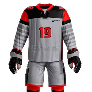 Conjunto de Uniforme de Hockey sobre Hielo Personalizado con Jersey, Calcetines y Logotipo del Equipo con Impresión por Sublimación para Equipos Deportivos Masculinos y Juveniles - Product Image 4