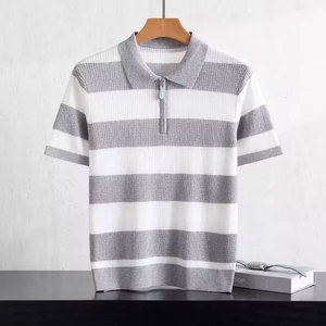 Camiseta de golf y tenis para mujer con cuello en V, dobladillo curvo, transpirable, que absorbe la humedad, con abertura lateral, de tela de algodón y bambú, protección solar - Product Image 5