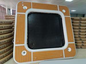 Plateforme flottante gonflable pour yacht, île flottante ronde avec filet et hamac - Product Image 2