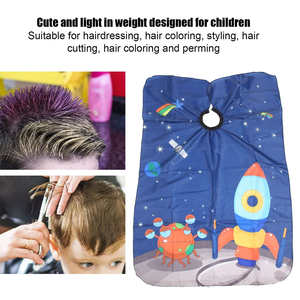 Capas de peluquería para niños profesionales, de tela de poliéster impermeable, para cortar el cabello, capas de barbero - Product Image 6