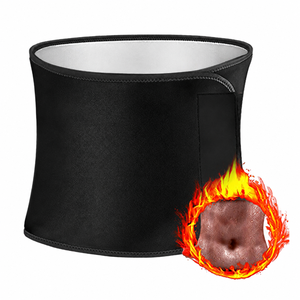 Cinturón de sudoración ajustable para cintura, con revestimiento plateado, efecto sauna, moldeador de cuerpo con soporte lumbar para hombres y mujeres, para entrenamiento en el gimnasio. - Product Image 1