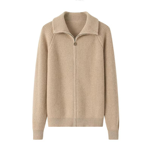 Pull en maille à col roulé pour femme, doux, côtelé, à col haut, à manches longues, chaud, décontracté, pour l'hiver, couleurs et tailles personnalisées - Product Image 4