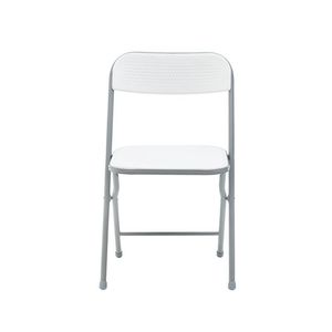 Confezione da 2 sedie pieghevoli in resina bianca per soggiorno - Product Image 4