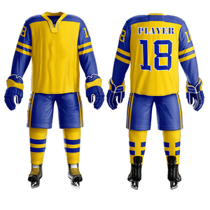 Ensemble d'uniformes de hockey sur glace personnalisés de qualité supérieure avec tissu respirant et coupe professionnelle pour les équipes 280g - Product Image 2