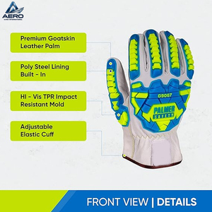 Premium Quality Reinforced TPR Impact Guards, Breathable and Ergonomic Design For Industrial Use Safety TPR Gloves For Adults - Product Image 2