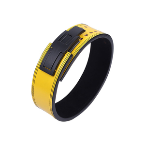 High Quality Cowhide Gym Training Lifting Belts Customizable Logo Power Training Lever Buckle Fitness <b>Back</b> <b>Support</b> - Product Image 1