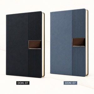 Carnet de notes A5 en cuir PU de qualité supérieure avec calendrier, marque-page en ruban, agenda de bureau, cadeaux d'entreprise et design de papier de qualité - Product Image 1