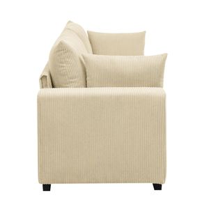 Divano da Soggiorno Coastal Haven, Design Confortevole in Velluto a Coste - Product Image 5