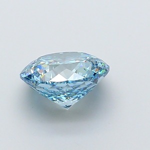 Diamant CVD bleu vif fantaisie, taille portugaise, clarté VVS2, polissage excellent, pierre précieuse cultivée en laboratoire pour la création de bijoux de luxe sur mesure - Product Image 2
