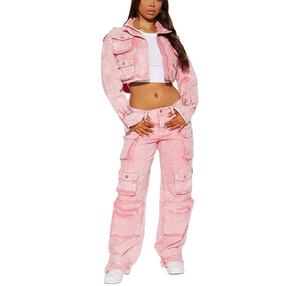 Wholesale Fashion Ripped Jeans <b>Womens</b> Denim Pants Side Pocket New <b>Trouser</b> Pant for Woman Cargo Pant Jeans With Custom Design - Product Image 1