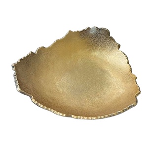 Bandeja de plato de hoja fundida hecha a mano para restaurantes, decoración de cafetería, bandejas de Metal para servir, precio barato, bandeja y plato de hojas decorativas con logotipo - Product Image 6