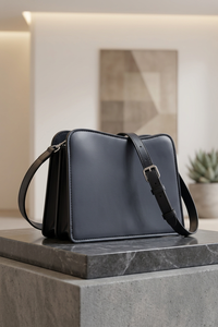 Bolso Bandolera de Piel Sintética para Mujer, Diseño Minimalista y de Lujo, Impermeable, Forro de Algodón, Cierre de Cremallera, Correa Única para Uso Diario - Product Image 3