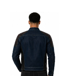 Premium Quality <b>Men</b> <b>Denim</b> <b>Jacket</b> Washed Finish Durable Fabric Modern Casual Look Perfect For Travel And Daily Activities - Product Image 3