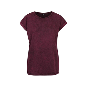 Camiseta de Verano con Diseño Personalizado Lavada al Ácido para Mujer, Camisetas Lavadas al Ácido Antibacterianas, el Mejor Material, Camiseta Lavada al Ácido para Mujer - Product Image 5