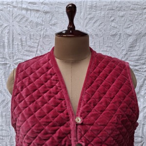 Gilet traditionnel en velours pour femme, respirant, écologique, col en V, fermeture pull-over, vêtement d'extérieur décontracté automne/hiver, Rajasthan - Product Image 5
