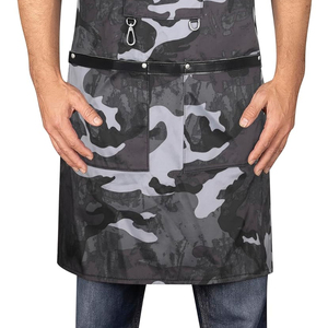 Best Quality Barber Apron 2026 Unique Adjustable <b>Buckle</b> Neck <b>Strap</b> Heavy Duty Custom Logo OEM Polyester/Nylon - Product Image 6