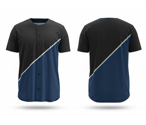เสื้อเบสบอลทีมแบบสั่งทำพิเศษ พร้อมชื่อและหมายเลข  พร้อมโลโก้และหมายเลขตามสั่ง |   ฐานผ้าโพลีเอสเตอร์ที่ระบายอากาศได้ดี - Product Image 6