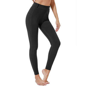 Oferta Especial: Pantalones Ecuestres Personalizados para Mujer, Modernos, de Algodón y Cuero Genuino, Ligeros, Transpirables e Impermeables, de Cintura Media-Alta - Product Image 1