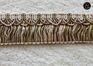 Flecos de Lujo al por Mayor con Encaje de Poliéster y Adornos Decorativos Hechos a Mano Sostenibles para Saris en Exportación a Granel - Product Image 3