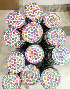 Posavasos redondos artesanales con incrustaciones de nácar, recipientes decorativos de mosaico de conchas con varios diseños de Vietnam - Product Image 5