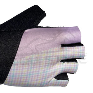 Gants de sport demi-doigts en polyester et néoprène avec support de poignet pour hommes et femmes – Vente en gros - Product Image 4