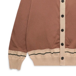 <b>Women's</b> <b>Oversized</b> Fleece Knit <b>Cardigan</b> Jacquard Regular Spring Fashion Patchwork Appliques Embroidery Covered Buttons Casual - Product Image 6