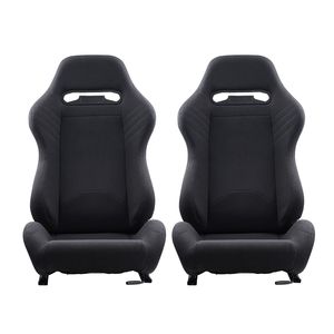 Set di 2 Sedili da Corsa Regolabili Comodi M4/M3/M2 con Reclinazione ad Ampio Angolo e Schiuma ad Alta Resilienza - Product Image 1