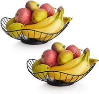 Cesta de Frutas Compacta de Metal Ideal para Cozinhas Pequenas, Oferecendo Organização Eficiente de Frutas e um Toque Decorativo
