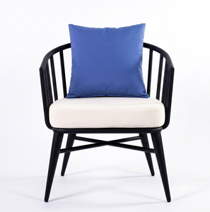 Fauteuil de patio moderne en aluminium pour extérieur, chaise de salle à manger de jardin imperméable, mobilier de luxe minimaliste pour restaurant, hôtel, balcon - Product Image 4