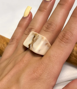 Irregular Colorful <b>Resin</b> Polished <b>Rings</b> with Angel Theme Unisex Fashion Jewelry for Home Decoration - Product Image 5