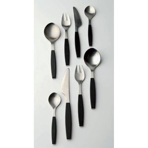 สแตนเลสนูนที่ทำด้วยมือจับสไตล์ตะวันตกและการออกแบบที่แตกต่างกันช้อนขนมสำหรับบ้านโรงแรม - Product Image 4