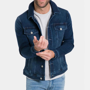 Hot Selling Regular Fit Bulk Quality Fast Delivery <b>Men</b> <b>Denim</b> <b>Jacket</b> Front Covered Button Design Custom Made <b>Men's</b> Jeans <b>Jackets</b> - Product Image 1