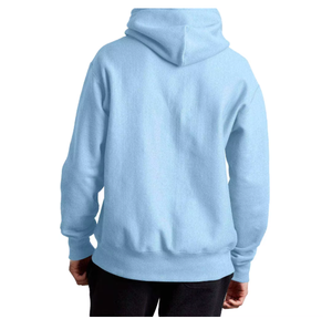 Factory Direct <b>Mens</b> Solid Fleece Hoodie Custom Puff Print Cotton Blend <b>Pullover</b> Sweatshirt Bulk Wholesale Breathable OEM - Product Image 3