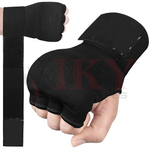 En gros, Bandages de boxe en coton élastique avec logo personnalisé, avec soutien long du poignet, pour entraînement MMA et gants de frappe - Product Image 2