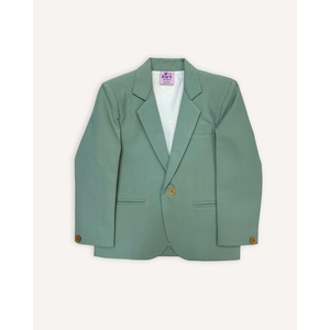 เสื้อเบลเซอร์เด็กชายสีเขียวเซจแบบเรียบหรูสไตล์ทางการ - Product Image 1